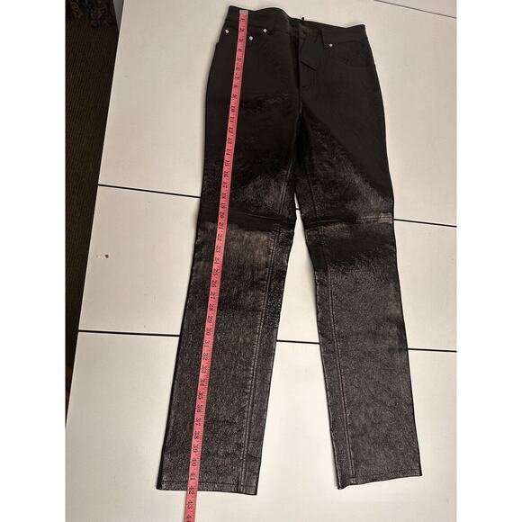 NBD Men’s Or Women’s Black Leather Pants New With Tags And Straight Legs - Picture 5 of 10